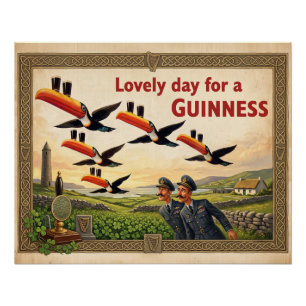 Lovely Day for a Guinness Premium Art Poster