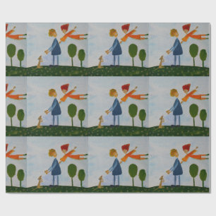 Lovely Day Romantic Walk Matte Wrapping Paper