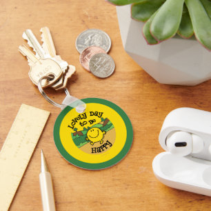 Lovely Day To Be Mr. Happy Keychain