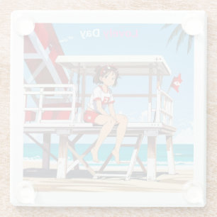 Lovely Day with Me on Sunny Beach. Coaster