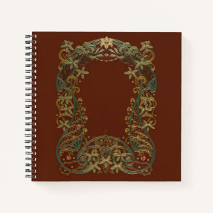 Lovely Deco Floral With Lily Notebook