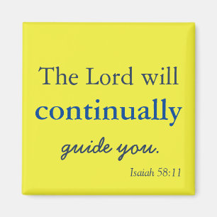 Lovely Dieu sera avec vous Magnet