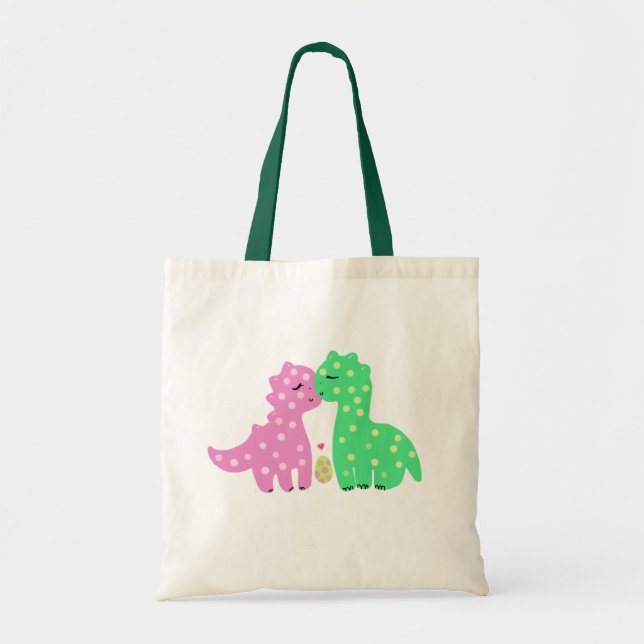 "Lovely Dinos" Tote Bag (Front)