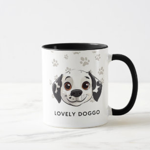 Lovely Doggo Smile Mug – Cute Happy Pup Illustrati
