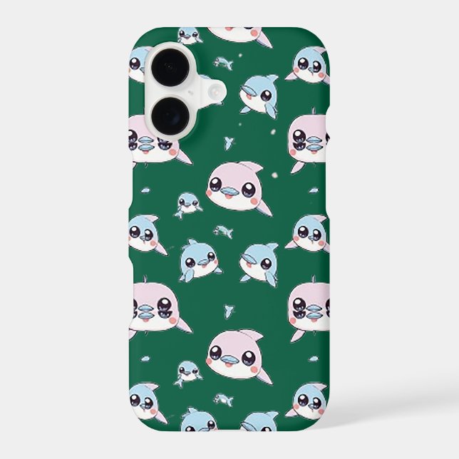 Lovely dolphins - Modern digital pattern design 1 (Back)