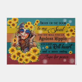 Lovely Door Mat , Bohemian Unique Gift