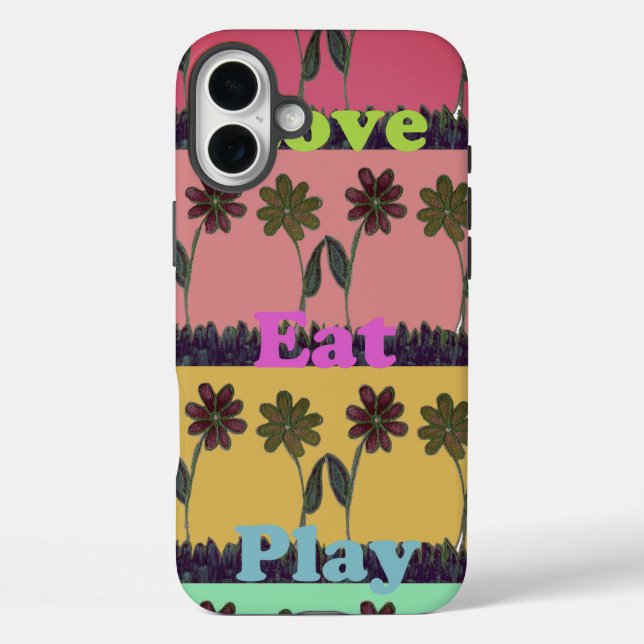 Lovely Eat Play Beautiful Fantastic Feminin colour Case-Mate iPhone Case (Back)