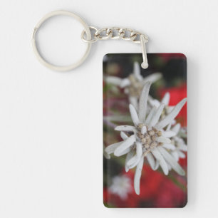 Lovely Edelweiss Leontopodium nivale Keychain