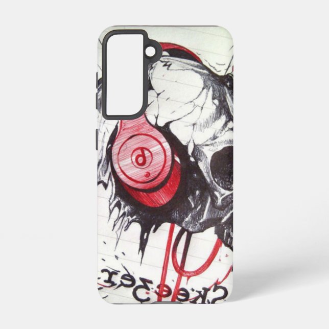 Lovely Edgy Skull Have a Nice Day & a Better Night Samsung Galaxy S21 Case (Back)