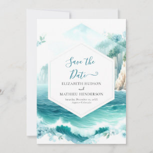 Lovely Editable Nautical Wedding Save The Date