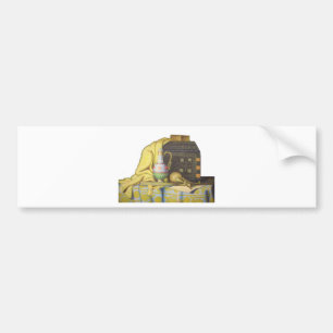 Lovely Egyptian Artifacts: Secrets of the Pharaohs Bumper Sticker