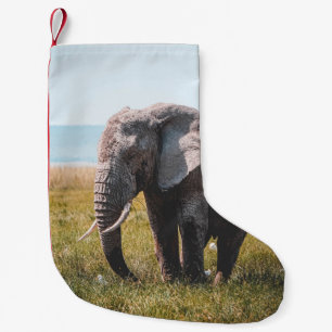 LOVELY ELEPHANT SMALL CHRISTMAS STOCKING