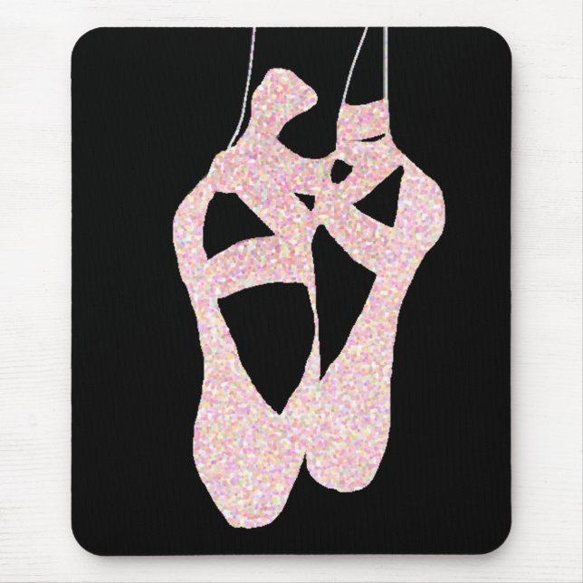 Lovely En Pointe Ballet Shoes Mousepad (Front)