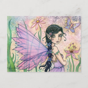 Lovely Fairy Butterfly Postcard by Molly Harrison