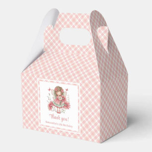 Lovely Fairy Girl Blush Floral Birthday Favor Box