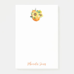 Lovely Fall Pumpkin   Post-it Notes