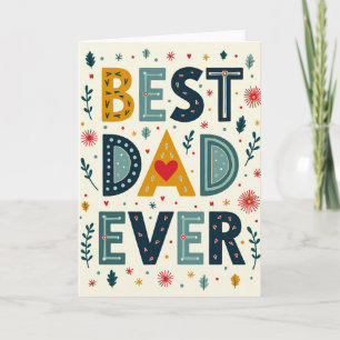 Lovely Fathers Day Best Dad Card