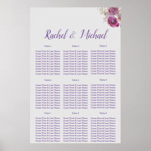 Lovely Floral Charm Wedding Poster