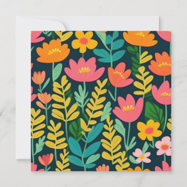 Lovely floral colourful field (Front)