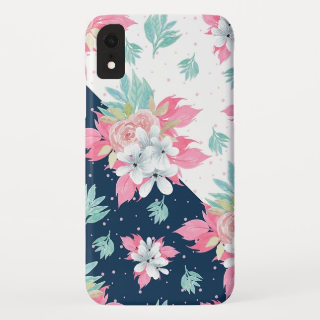 Lovely Floral Design Case-Mate iPhone Case (Back)
