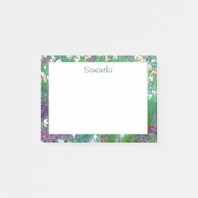 Lovely Floral Garden  Post-it Notes (Front)
