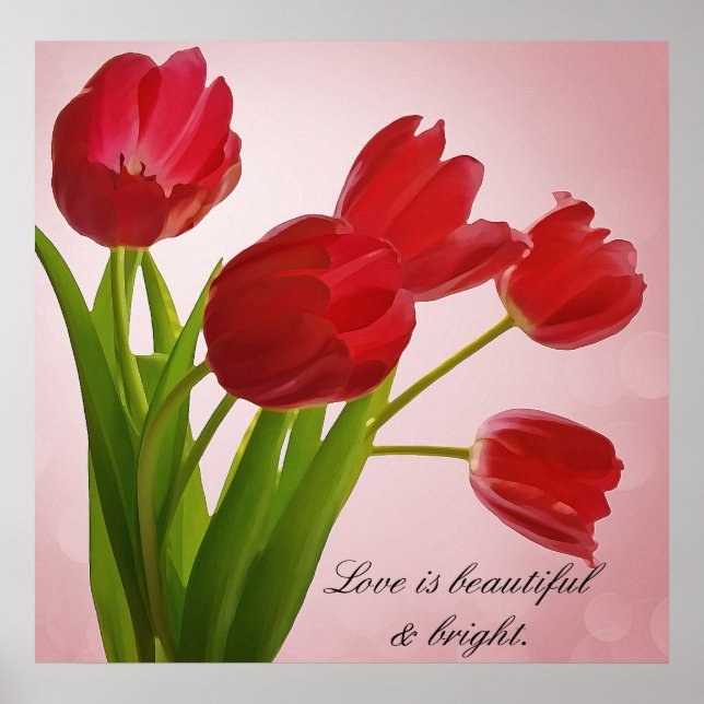 LOVELY FLORAL POSTER (Front)