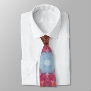 Lovely Flower Garden Watercolor Painting Tie