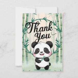 Lovely Forest Panda Thank You Card
