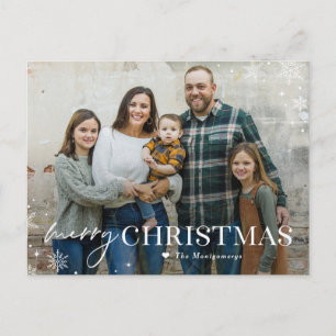 Lovely Frost Merry Christmas Photo Card