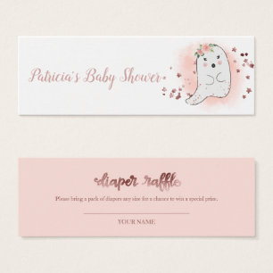 Lovely Ghost Halloween Baby Shower Diaper Raffle