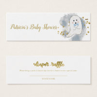 Lovely Ghost Halloween Baby Shower Diaper Raffle