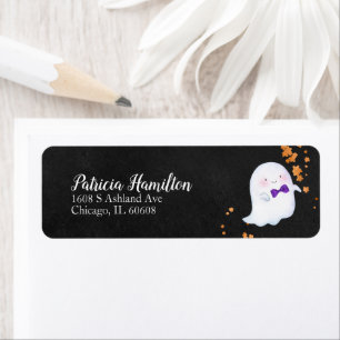 Lovely Ghost Halloween Baby shower Étiquette