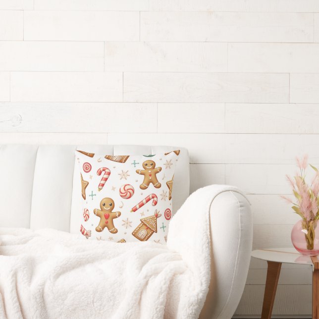 Lovely gingerbread Christmas Cushion (Couch)