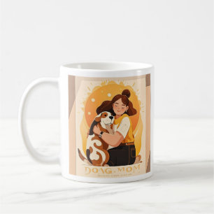 Lovely Girl and dog hug  Coffee Mug