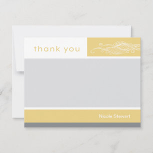 Lovely Girl Custom Thank You Note Card