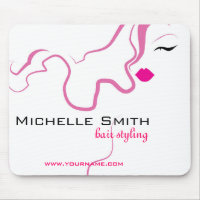 Lovely girl icon  pink hair Hairstyling branding