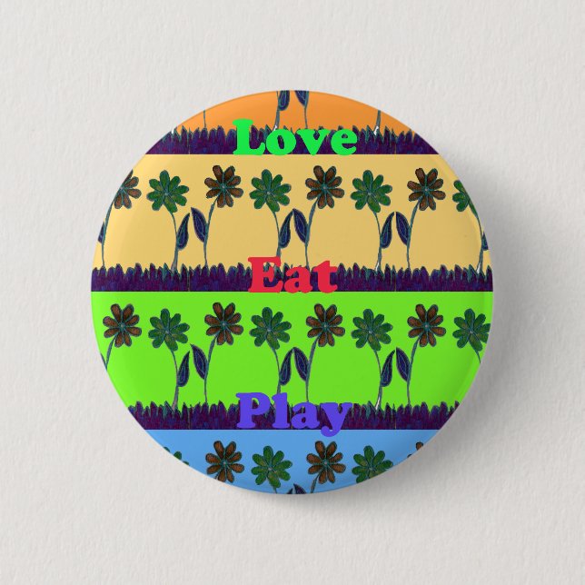 Lovely Girly Hakuna Matata colours Gifts.png 2 Inch Round Button (Front)