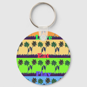 Lovely Girly Hakuna Matata colours Gifts.png Keychain
