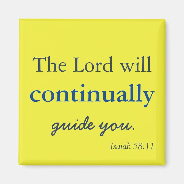 Lovely God will be with you Magnet (Front)