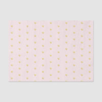 Lovely Gold Hearts Faux Foil Pattern on Pale Pink