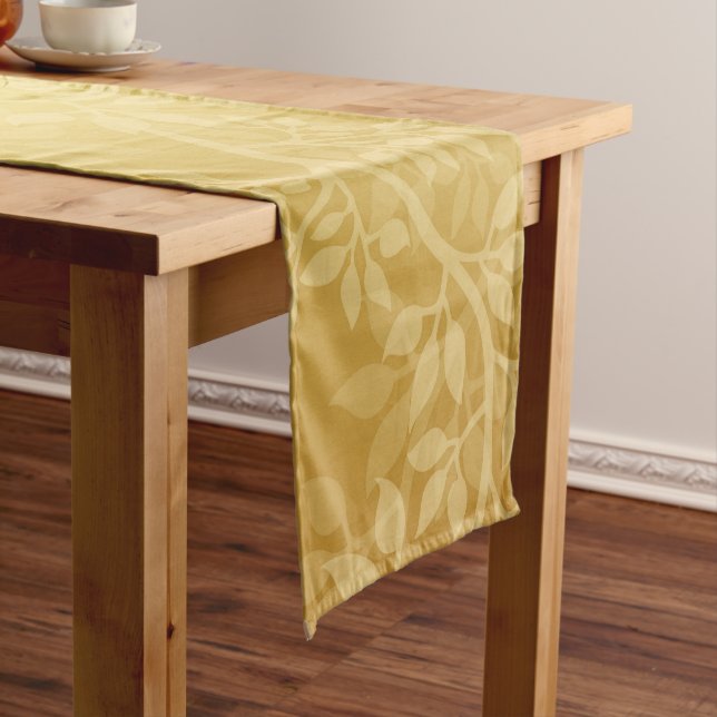 Lovely Golden  Vine Short Table Runner (In Situ)