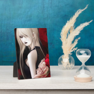 Lovely Goth Elf Girl Plaque