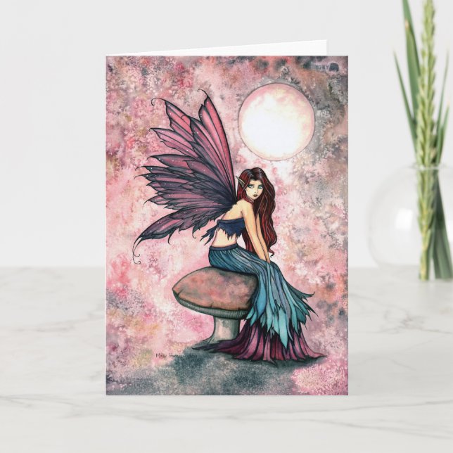 Lovely Gothic Imaginaire Fairy Carte de voeux (Devant)