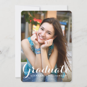 Lovely Graduate Photo Graduation Party Invitation