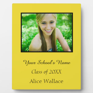 Lovely Graduation Photo Class of 20XX Plaque