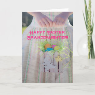 LOVELY GRANDDAUGHTER EASTER CARD