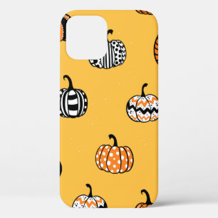 Lovely hand drawn pumpkin seamless pattern, great iPhone 12 case