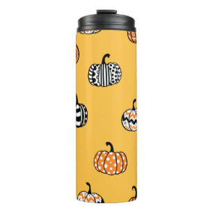 Lovely hand drawn pumpkin seamless pattern, great  thermal tumbler