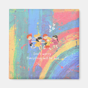 lovely happy kids Magnet