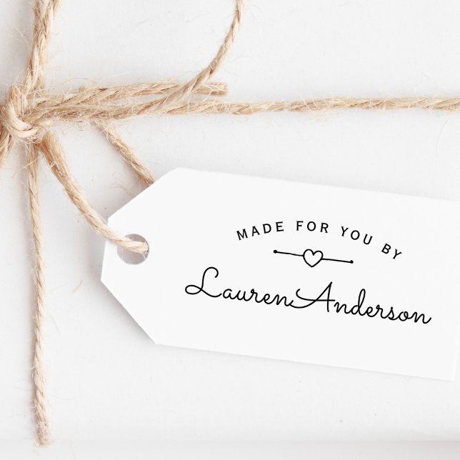 Lovely Heart Handmade Homemade Made for You by Self-inking Stamp (Creator Uploaded)